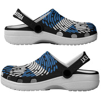 Personalized Scotland Clogs Shoes DNA Flag Scottish Fingerprint Art
