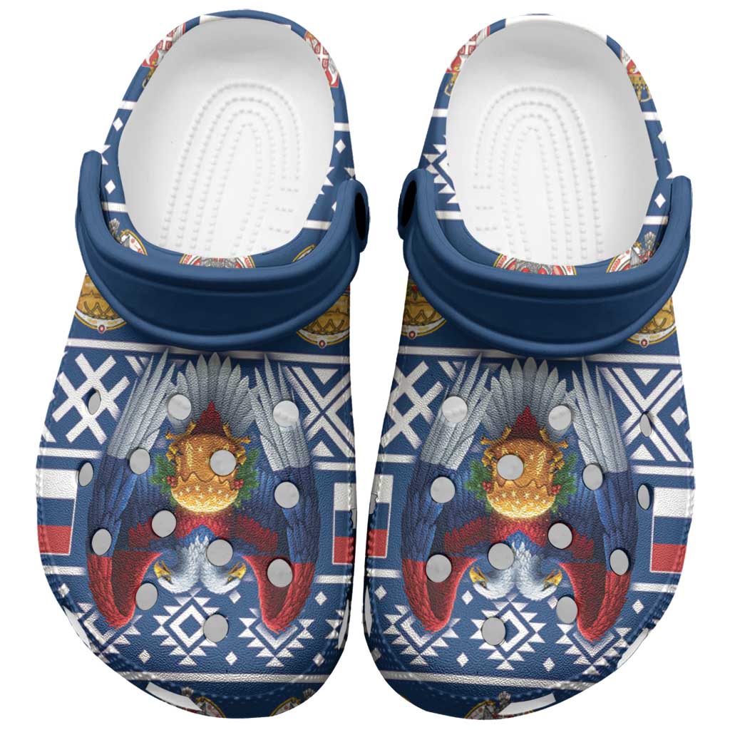 Serbia Christmas Clogs Shoes Eagle with Cesnica Christmas Bread - Wonder Print Shop