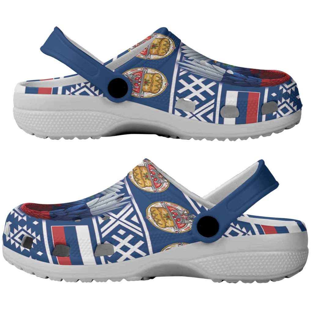 Serbia Christmas Clogs Shoes Eagle with Cesnica Christmas Bread - Wonder Print Shop