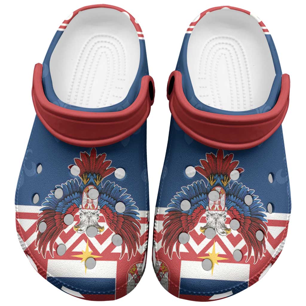 Serbia Christmas Eagle Clogs Shoes Srecan Bozic Tee - Wonder Print Shop