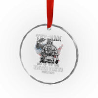 Personalized Veteran Flag Crystal Glass Ornament Custom Name U.S. Army