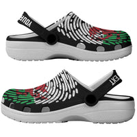 Personalized Wales Clogs Shoes DNA Flag Welsh Fingerprint Art
