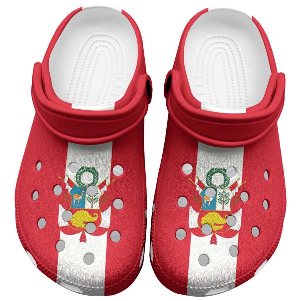 Peru Clogs Shoes Heritage Palette Flag-Inspired - Wonder Print Shop
