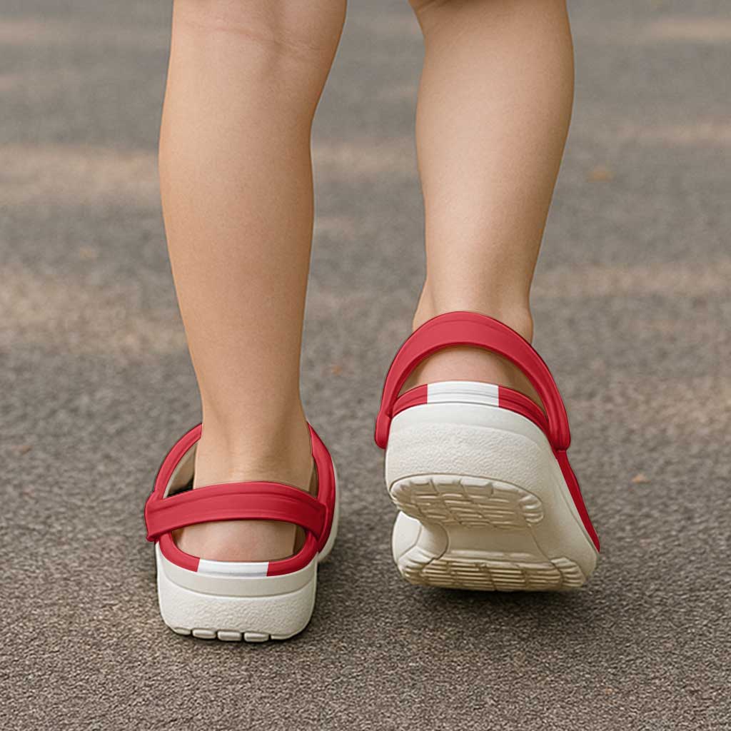 Peru Clogs Shoes Heritage Palette Flag-Inspired - Wonder Print Shop