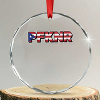 PFKNR Crystal Glass Ornament Vintage Boricua Puerto Rican Flag - Wonder Print Shop