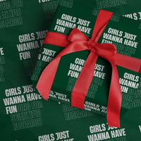 PHD Graduation Wrapping Paper Roll Girls Just Wanna Have Funding For Scientific Research - Wonder Print Shop