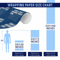 PHD Graduation Wrapping Paper Roll Girls Just Wanna Have Funding For Scientific Research - Wonder Print Shop