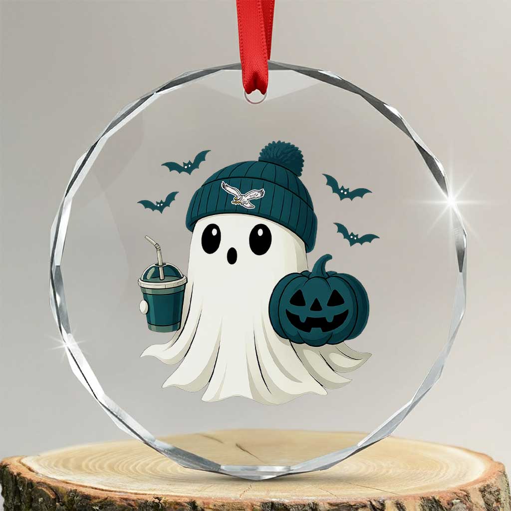 Philadelphia Ghost Halloween Crystal Glass Ornament Retro Halloween Costume Philadelphia Fan TS10