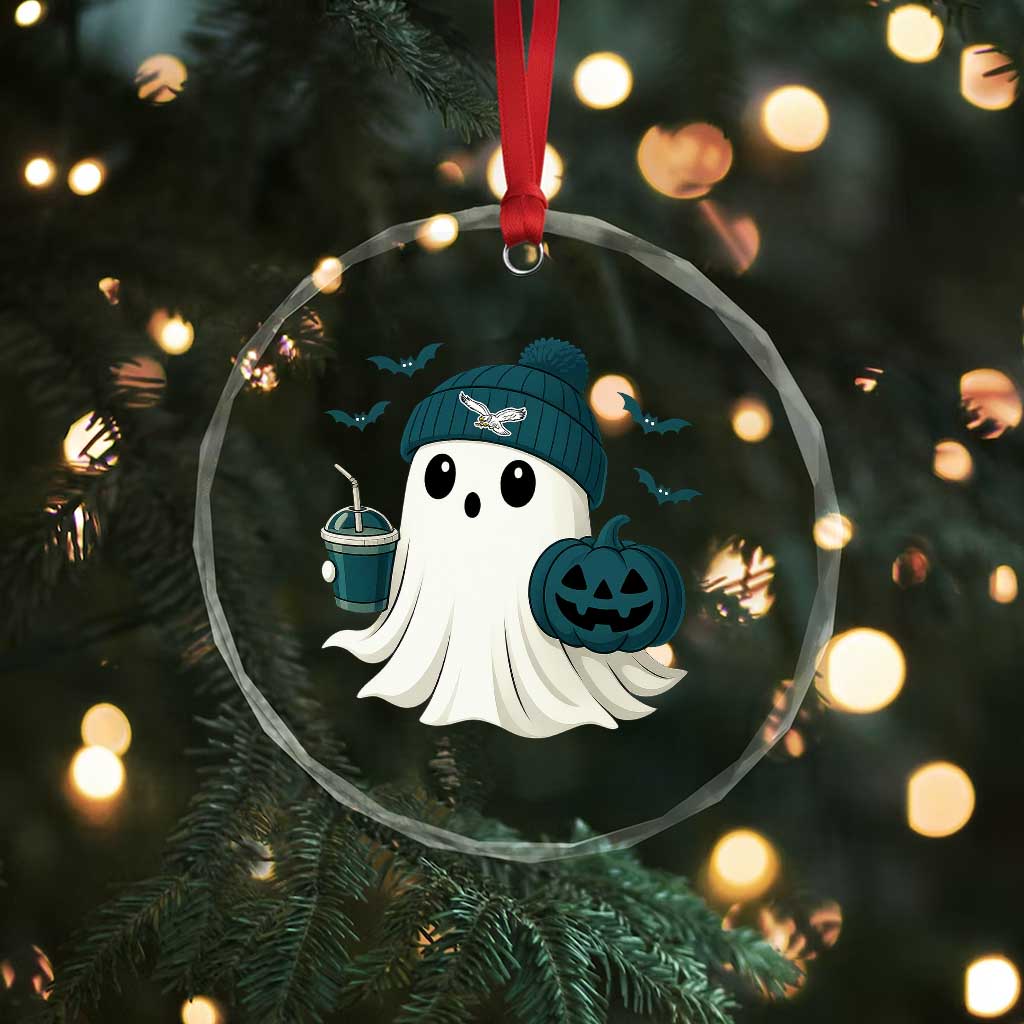 Philadelphia Ghost Halloween Crystal Glass Ornament Retro Halloween Costume Philadelphia Fan TS10