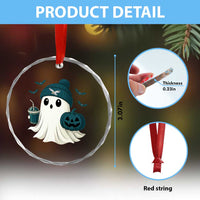 Philadelphia Ghost Halloween Crystal Glass Ornament Retro Halloween Costume Philadelphia Fan TS10