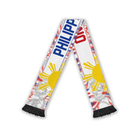 Philippines Flag Day Soccer Scarf Filipino Feather Pattern
