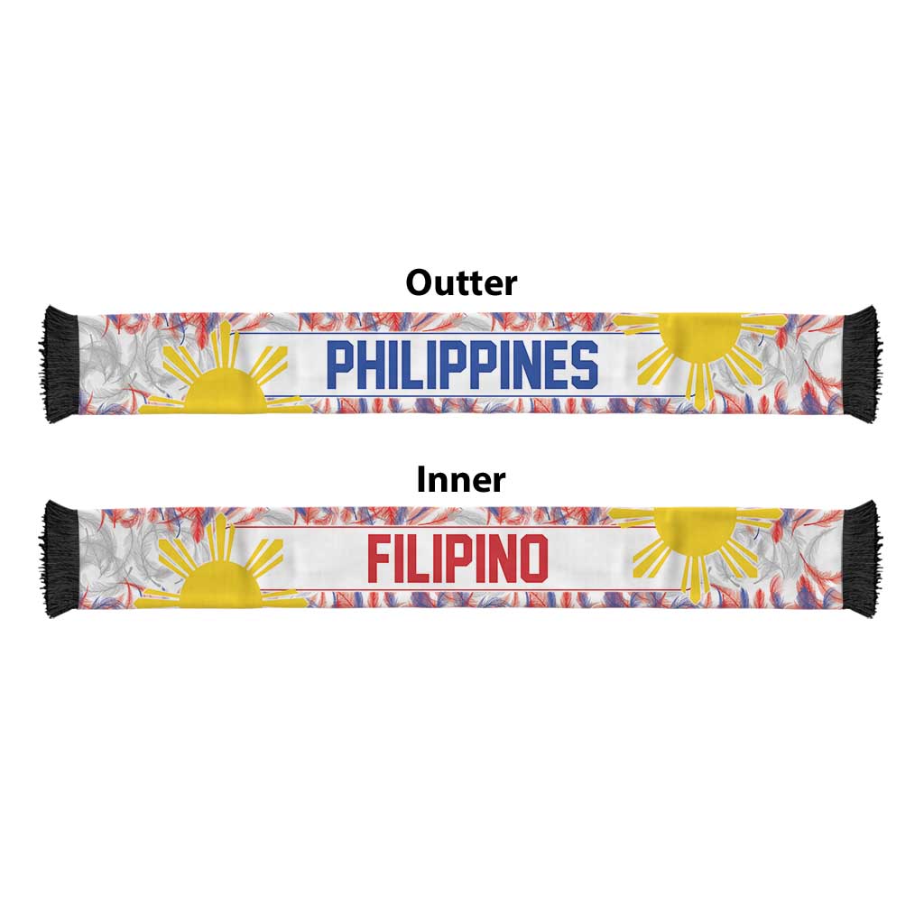 Philippines Flag Day Soccer Scarf Filipino Feather Pattern