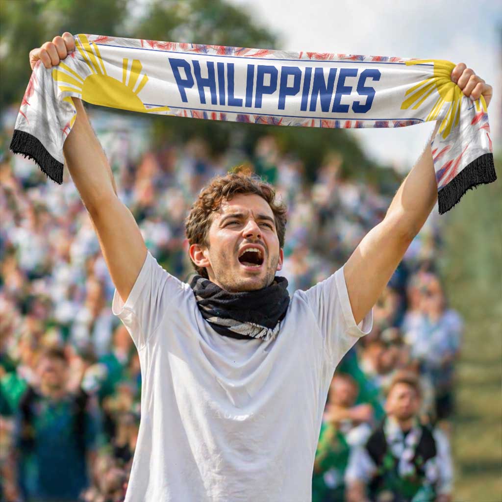 Philippines Flag Day Soccer Scarf Filipino Feather Pattern