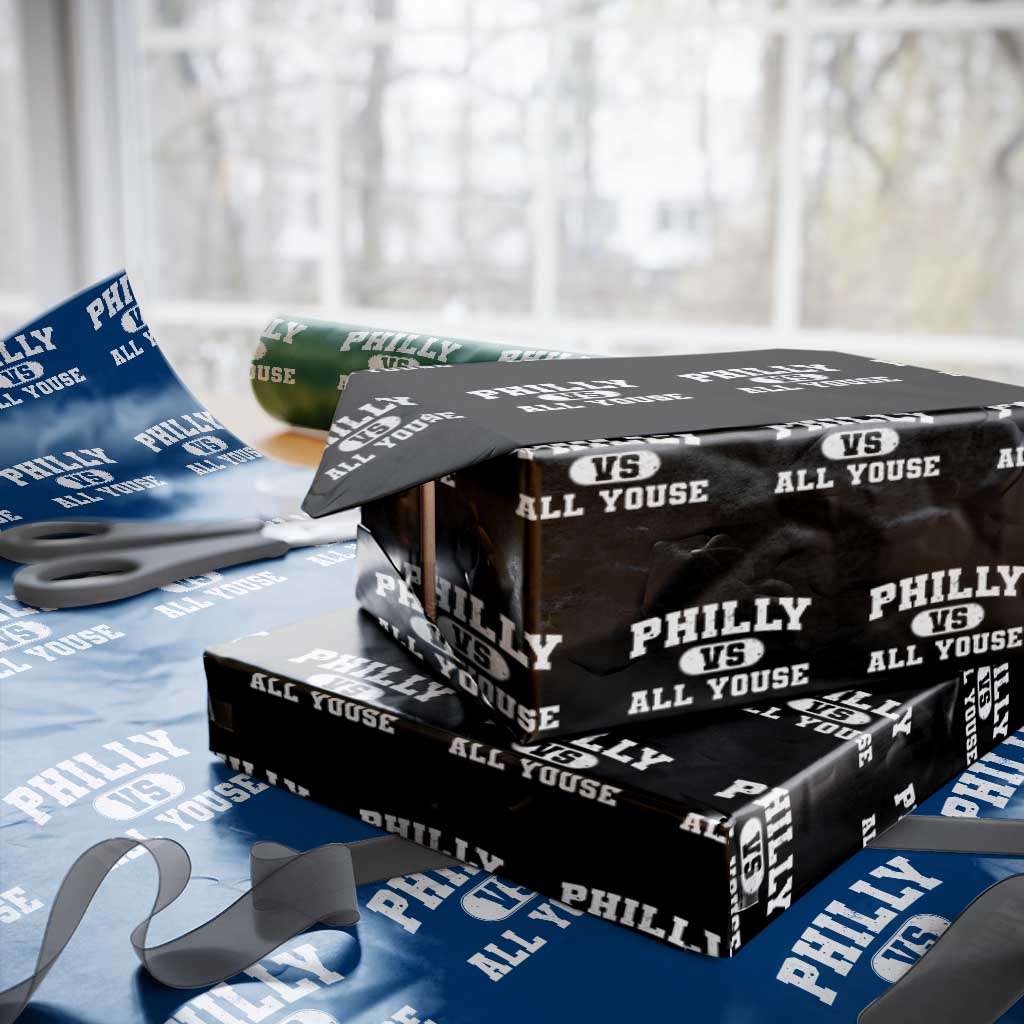Philly Vs All Youse Wrapping Paper Roll Vintage Funny Philadelphia Slang