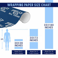 Philly Vs All Youse Wrapping Paper Roll Vintage Funny Philadelphia Slang