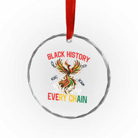 Phoenix Rising Breaking Every Chain Crystal Glass Ornament Black History Month Freedom Gift - Wonder Print Shop