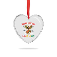 Phoenix Rising Breaking Every Chain Heart Crystal Glass Ornament Black History Month Freedom Gift - Wonder Print Shop