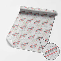 Piano Keyboard Graphic Wrapping Paper Roll Musical Notes Alignment Pianist