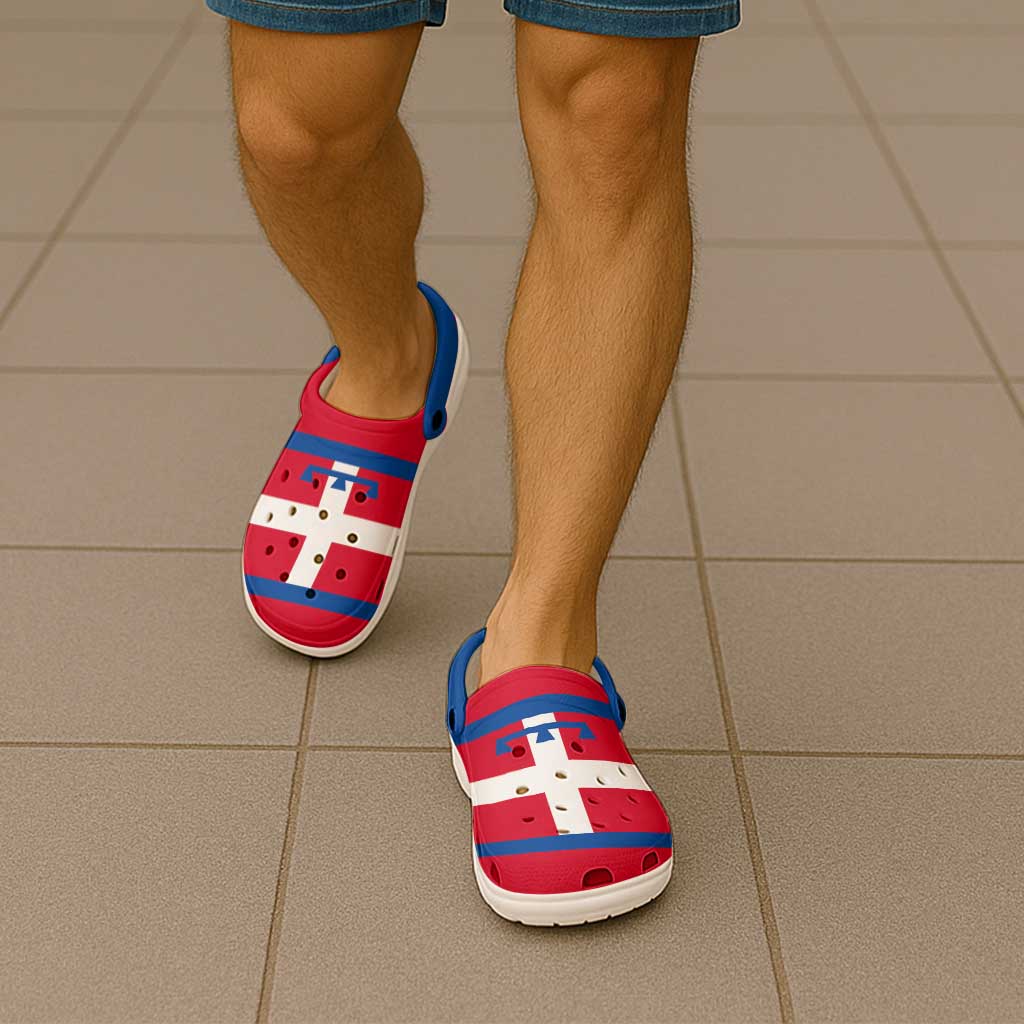 Piedmont Italy Clogs Shoes Flag Color Inspiration - undefined