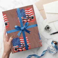 Pilot Airplane Patriotic American Flag Plane Aviation Wrapping Paper Roll - Wonder Print Shop