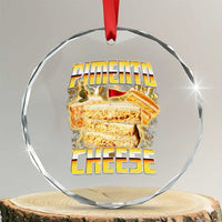 Pimento Cheese Crystal Glass Ornament Funny Cheesemonger Cheese Lovers Bootleg Art