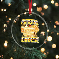 Pimento Cheese Crystal Glass Ornament Funny Cheesemonger Cheese Lovers Bootleg Art