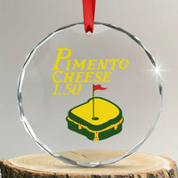 Pimento Cheese Crystal Glass Ornament Golf Foodie Golfer Tournament