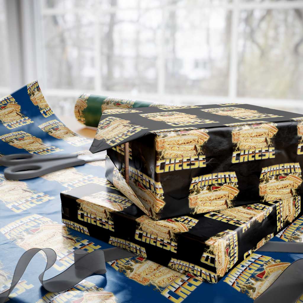 Pimento Cheese Wrapping Paper Roll Funny Cheesemonger Cheese Lovers Bootleg Art