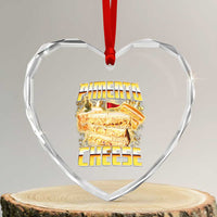 Pimento Cheese Heart Crystal Glass Ornament Funny Cheesemonger Cheese Lovers Bootleg Art