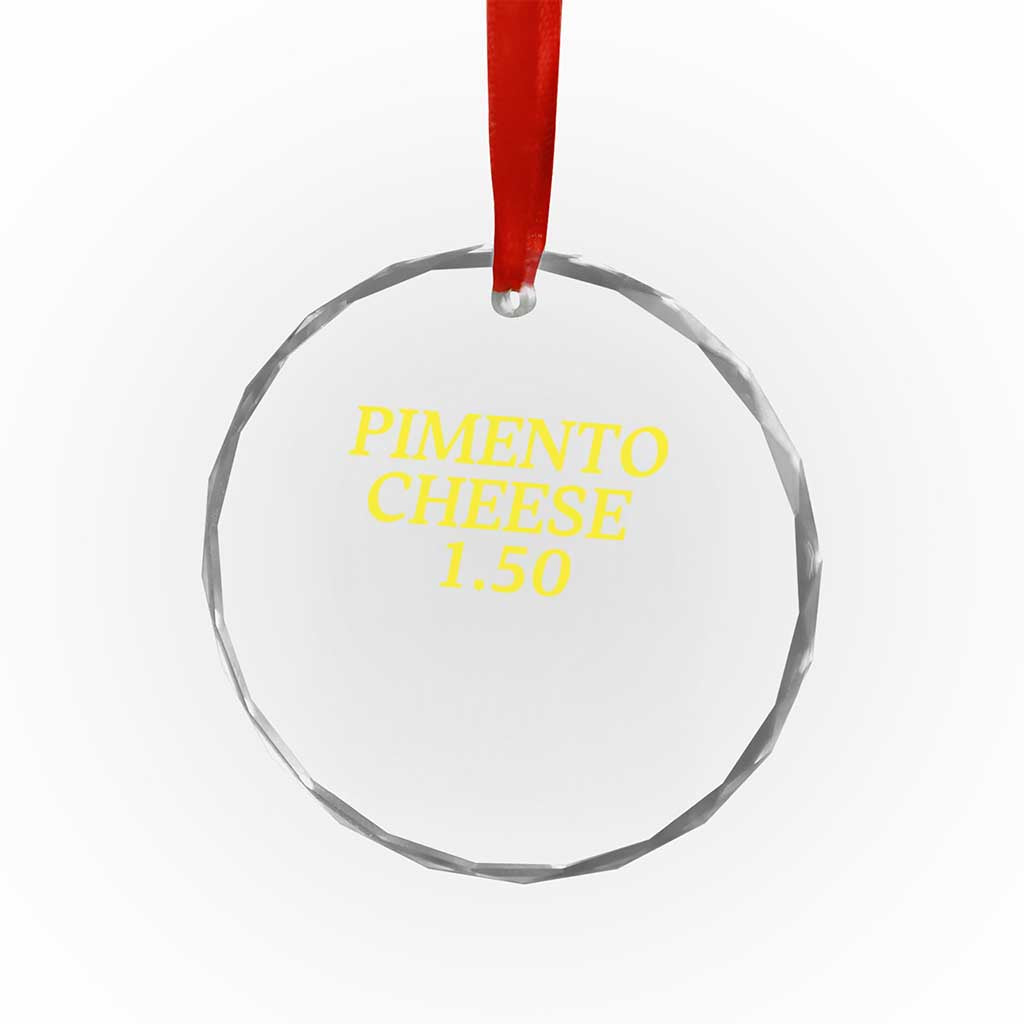 Pimento Cheese One Fifty Funny Golf Snack Crystal Glass Ornament Georgia Golfing Traditions Lover Humor