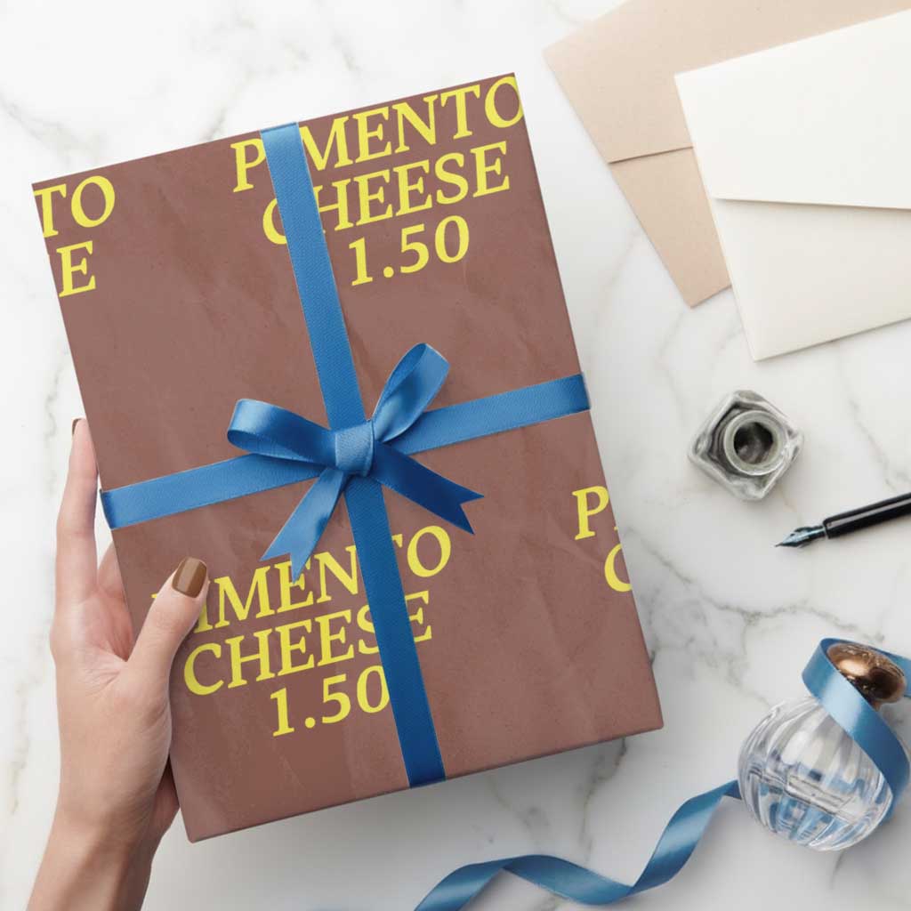 Pimento Cheese One Fifty Funny Golf Snack Wrapping Paper Roll Georgia Golfing Traditions Lover Humor
