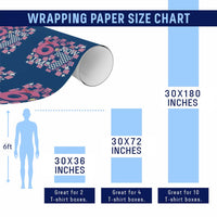 Pink Checkered I Was 6 Now I Am 7 Wrapping Paper Roll Girl Birthday Gift - Wonder Print Shop