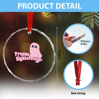 Pink Fresno Nightcrawler Crystal Glass Ornament Cryptidcore Aesthetic Gift For Girl - Wonder Print Shop
