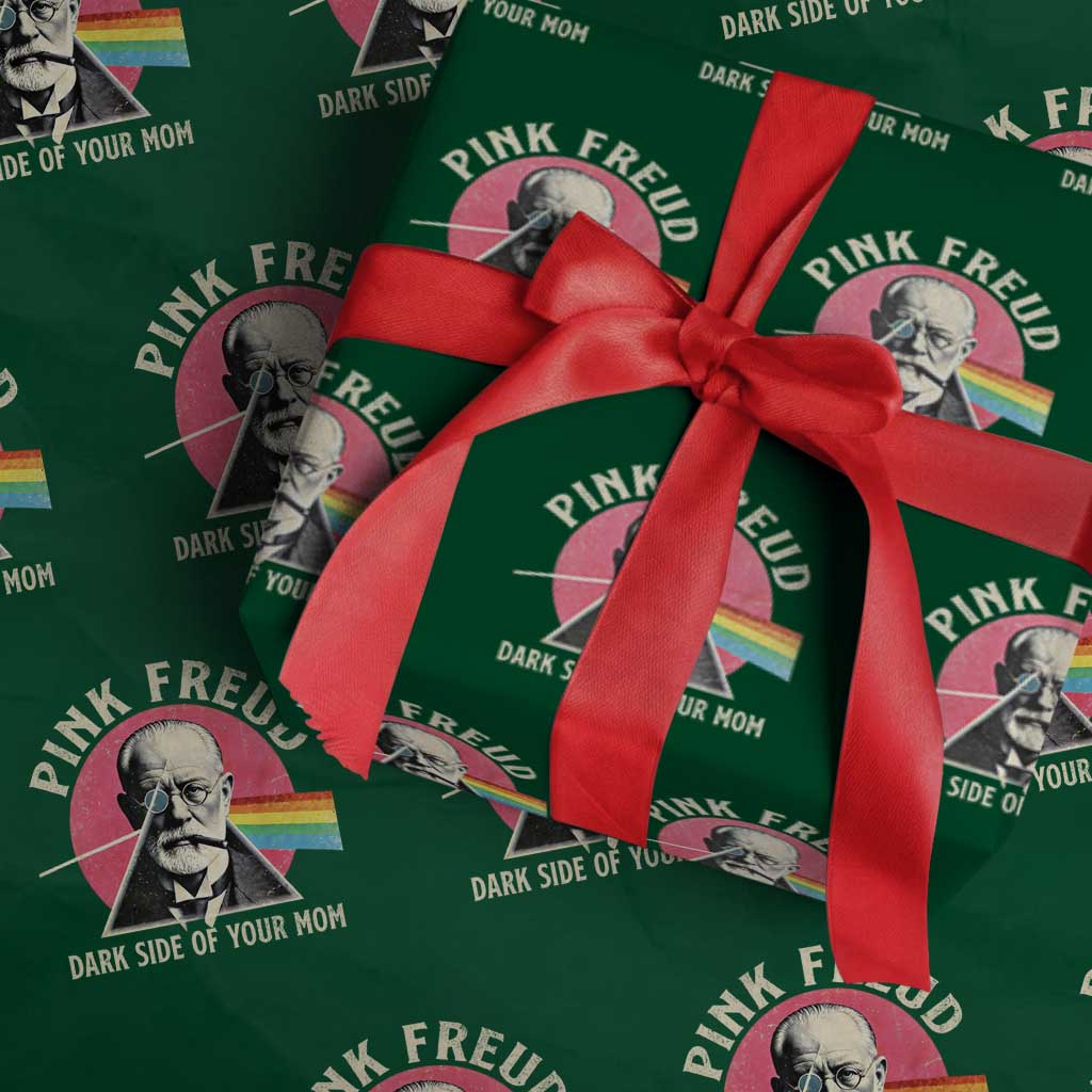 Pink Freud Dark Side Of Your Mom Wrapping Paper Roll Psychoanalysis Joke