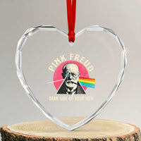 Pink Freud Dark Side Of Your Mom Heart Crystal Glass Ornament Psychoanalysis Joke
