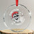 Pirate Xmas Crystal Glass Ornament Skull Skeleton Lights Pirates Caribbean Cruise - Wonder Print Shop