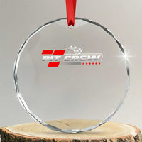 Pit Crew Crystal Glass Ornament Family Racing Birthday Race Car TS10