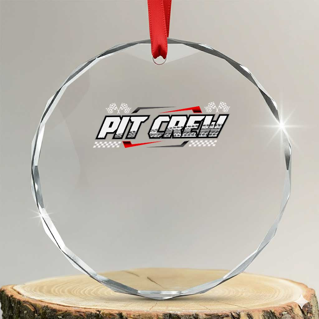 Pit Crew Crystal Glass Ornament Race Car Family Racing Birthday Parties TS10