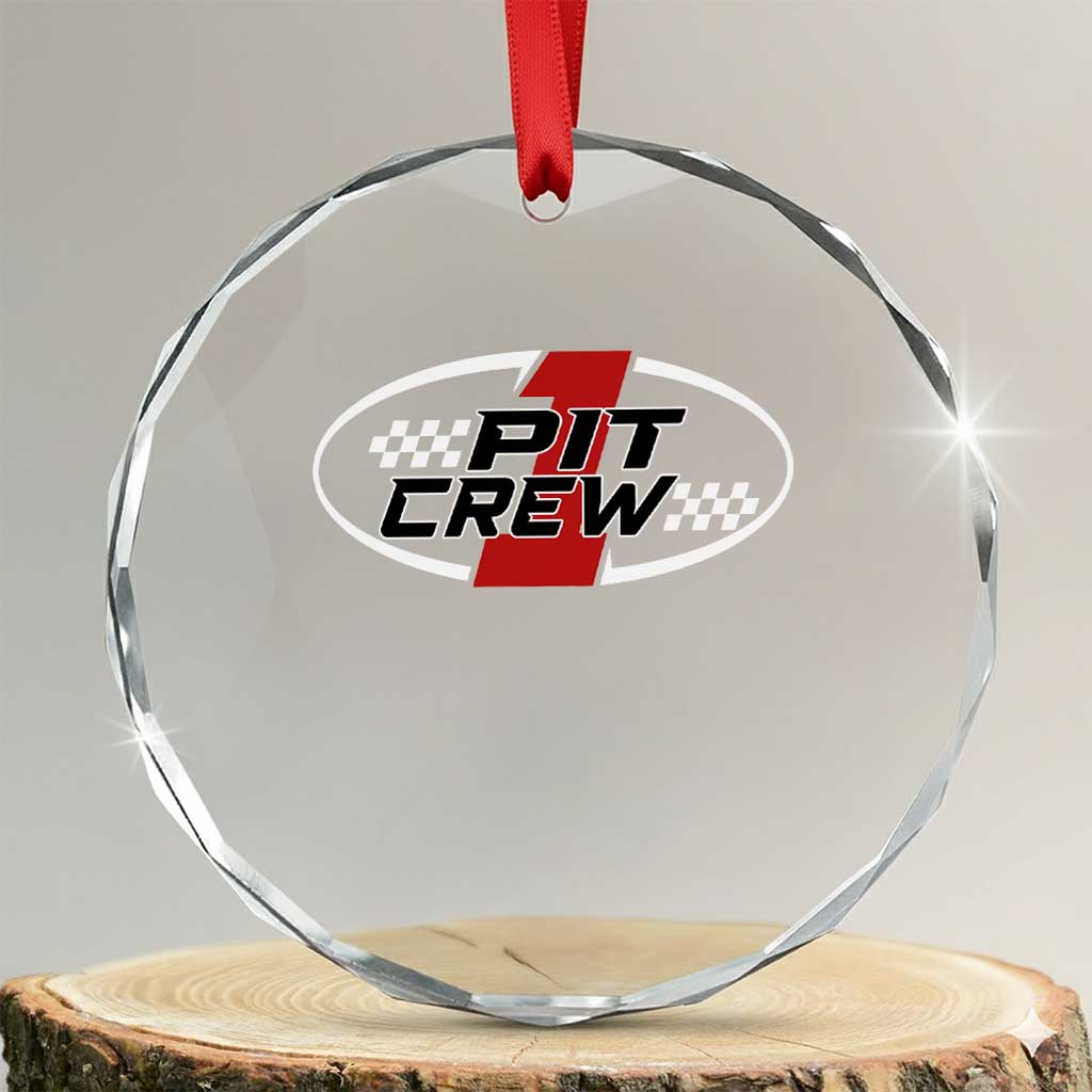 Pit Crew Crystal Glass Ornament Race Car Racing Birthday Hosting Parties TS10