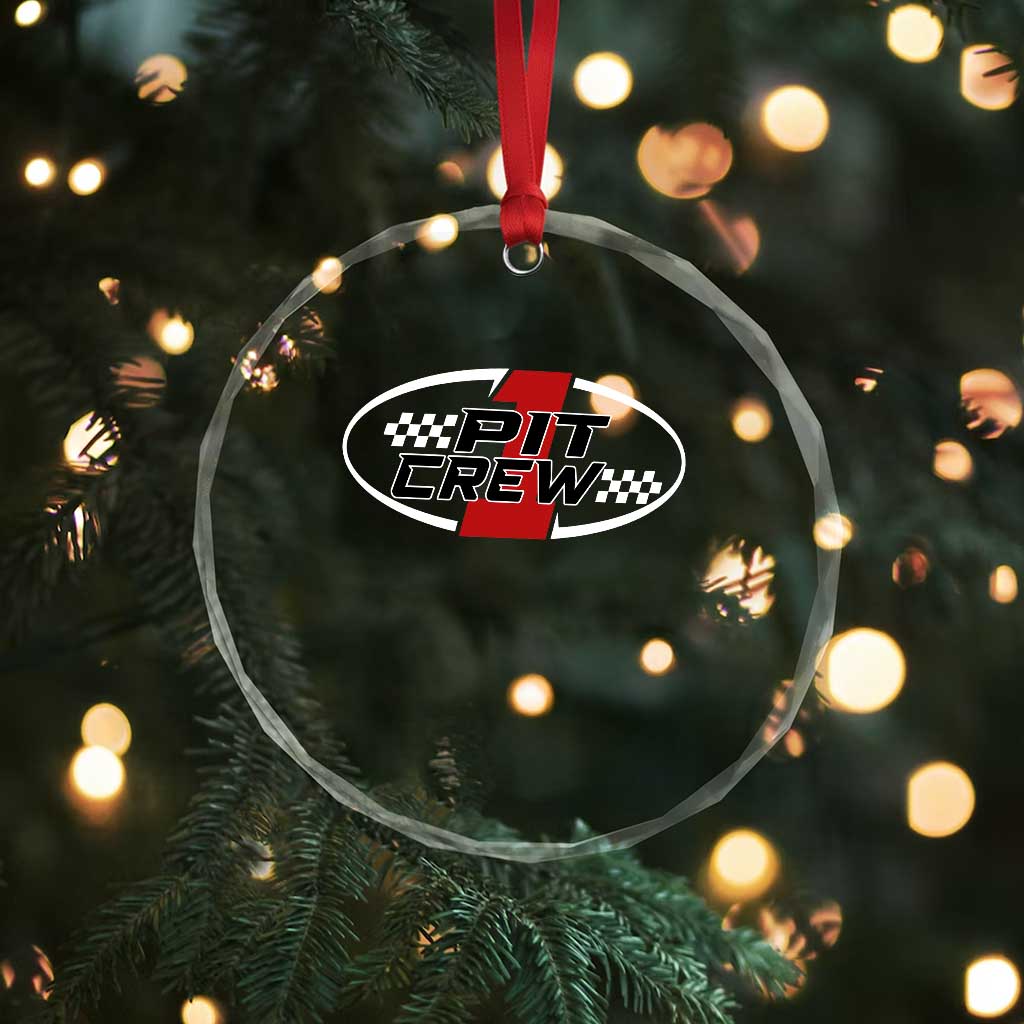 Pit Crew Crystal Glass Ornament Race Car Racing Birthday Hosting Parties TS10