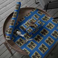 Pittsburgh Coquette Bow Wrapping Paper Roll Retro Sports Style Pirate Skull