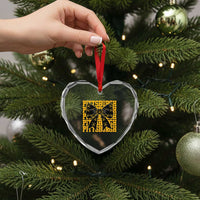Pittsburgh Coquette Bow Heart Crystal Glass Ornament Retro Sports Style Pirate Skull