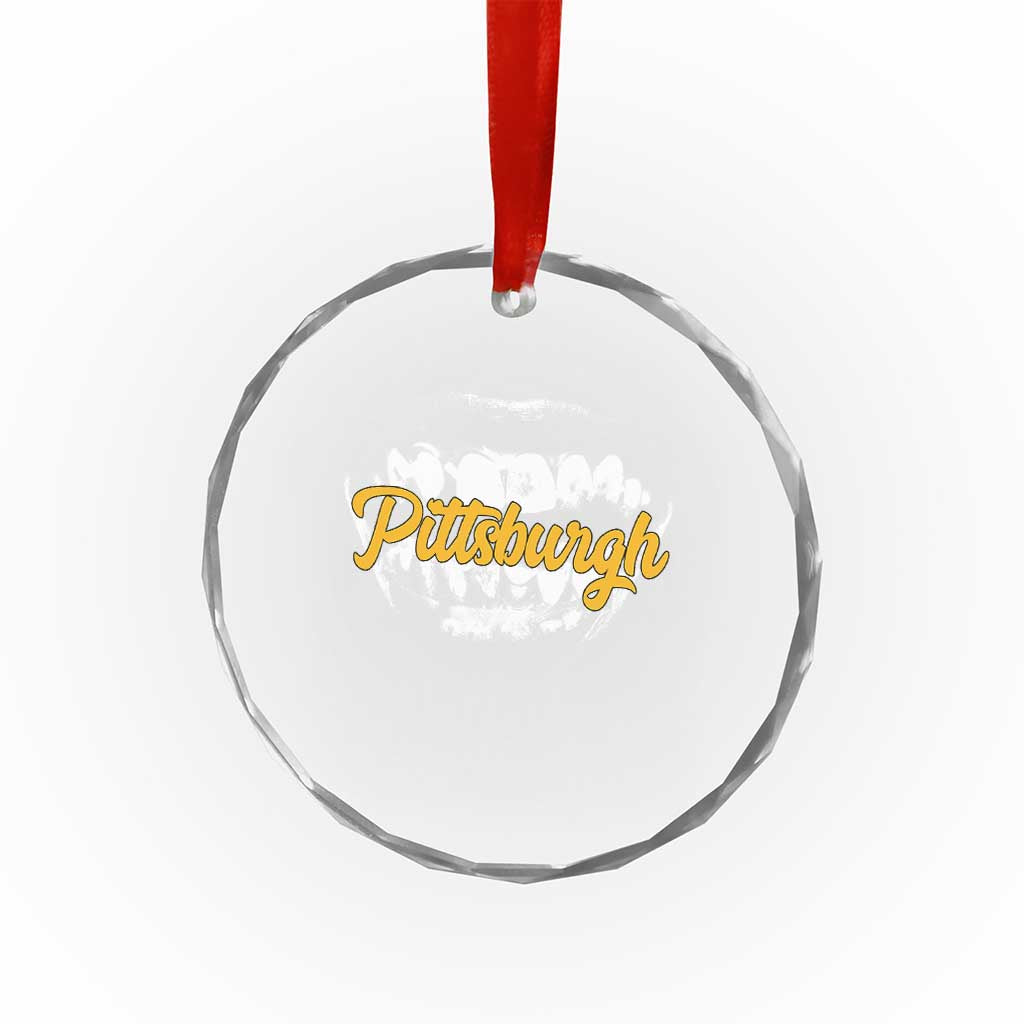 Pittsburgh Crystal Glass Ornament Streetwear Steel City Pride - Wonder Print Shop