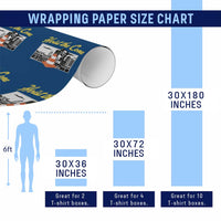 Pittsburgh Skyline Victory Hoist The Cone Meme Wrapping Paper Roll Funny Sports Fan Celebration