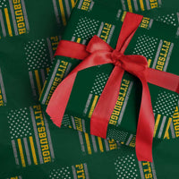 Pittsburgh Wrapping Paper Roll Retro Vintage USA Flag Patriotic American - Wonder Print Shop