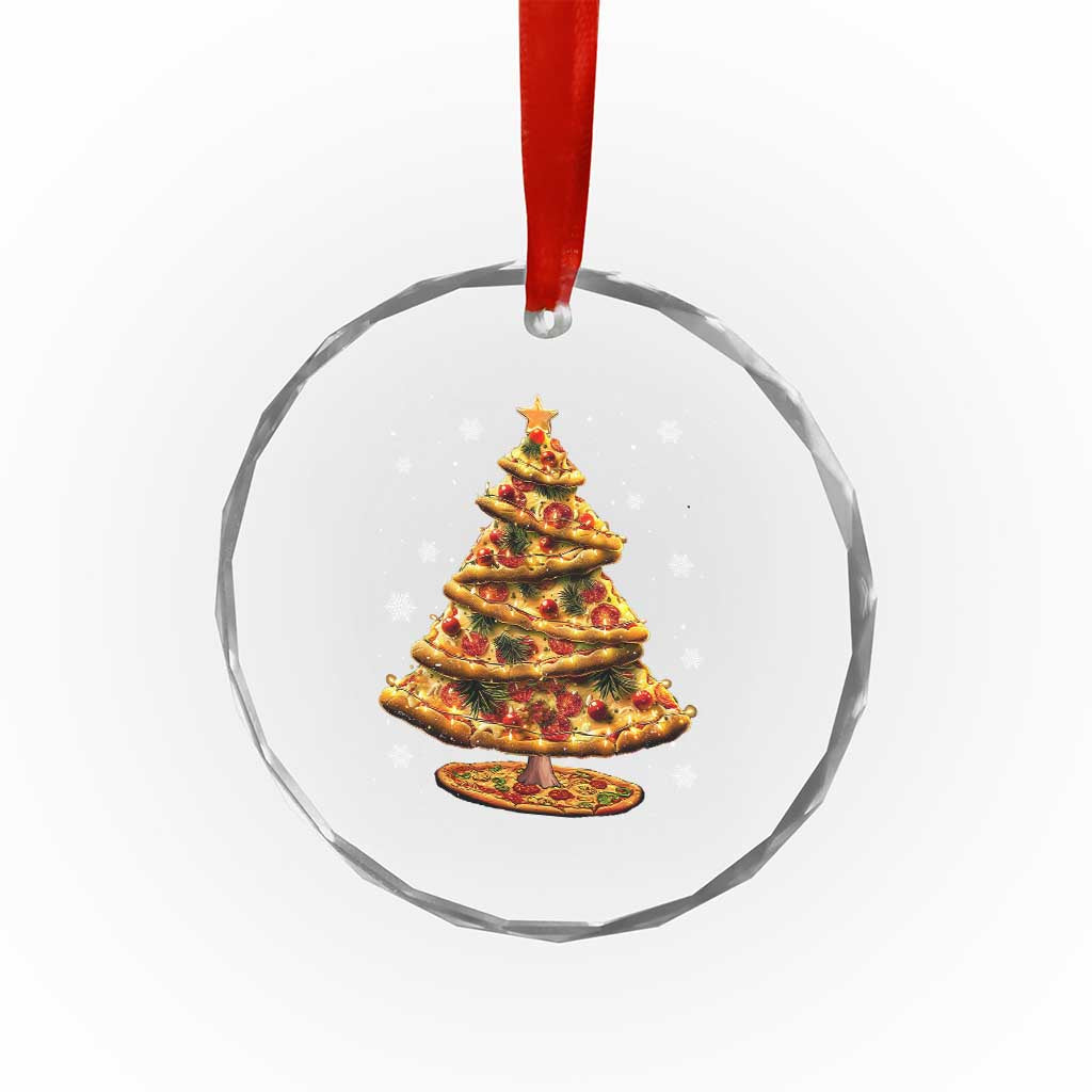 Pizza Xmas Tree Crystal Glass Ornament Xmas Gifts Kids TS10