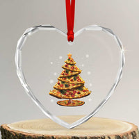 Pizza Xmas Tree Heart Crystal Glass Ornament Xmas Gifts Kids - Wonder Print Shop