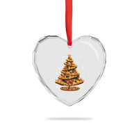 Pizza Xmas Tree Heart Crystal Glass Ornament Xmas Gifts Kids - Wonder Print Shop