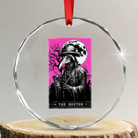 Plague Doctor Tarot Card Crystal Glass Ornament Mysterious Horror Death Occult Satanic - Wonder Print Shop