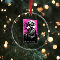 Plague Doctor Tarot Card Crystal Glass Ornament Mysterious Horror Death Occult Satanic - Wonder Print Shop